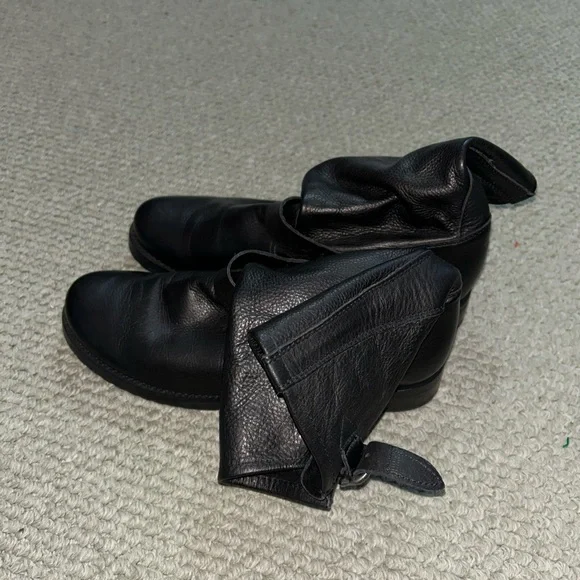 FRYE AND CO. Black Combat & Moto Boots - Picture 5 of 6